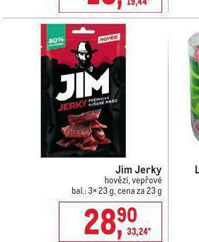 Makro Jim jerky nabídka