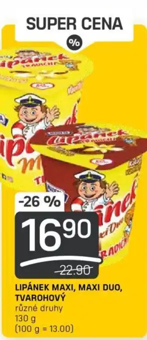 Flop LIPÁNEK MAXI, MAXI DUO, TVAROHOVÝ nabídka