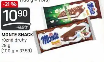 Flop MONTE SNACK nabídka