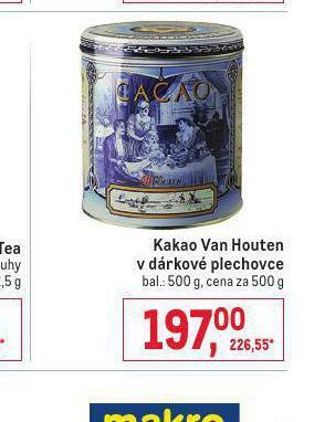 Makro Kakao van houten v dárkové plechovce nabídka