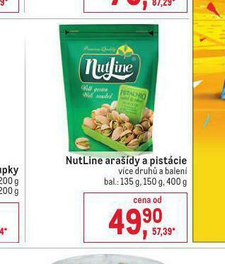 Makro Nutline arašídy a pistácie nabídka