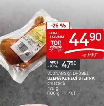 Flop VODŇANSKÁ DRŮBEŽ UZENÁ KUŘECÍ STEHNA nabídka