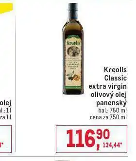 Makro Kreolis classic extra virgin olivový olej panenský nabídka