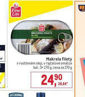 Makro Makrela filety nabídka