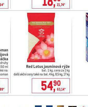 Makro Red lotus jasmínová rýže nabídka