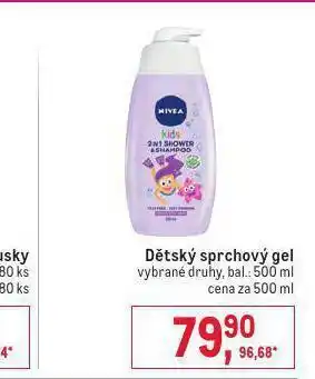 Makro Nivea dětský sprchový gel nabídka
