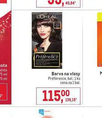 Loreal barva na vlasy