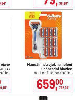 Makro Gillette strojek na holení nabídka