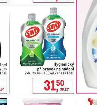 Makro Savo hygienický přípravek na nádobí nabídka