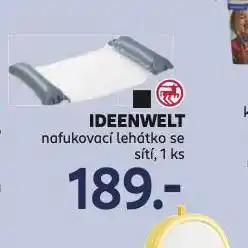 Nafukovací lehátko se sítí