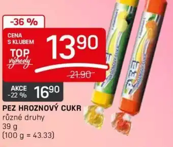 Flop PEZ HROZNOVÝ CUKR nabídka