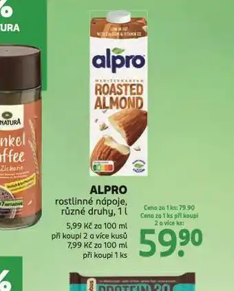 Rossmann Alpro rostlinné nápoje nabídka