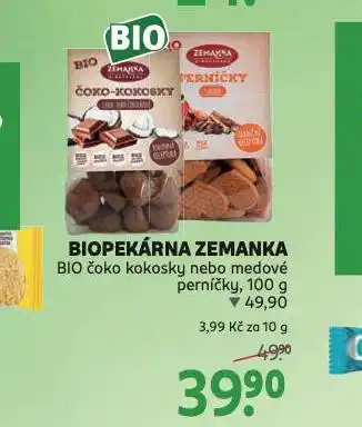 Rossmann Bio čoko kokosky nebo medové perníčky nabídka