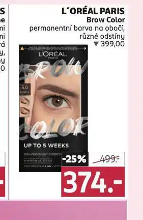 Rossmann Loreal paris permanetní barva na obočí nabídka