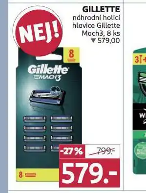 Rossmann Gillette náhradní hlavice nabídka