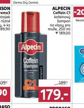 Rossmann Alpecin coffein c1 kofeinový šampon nabídka