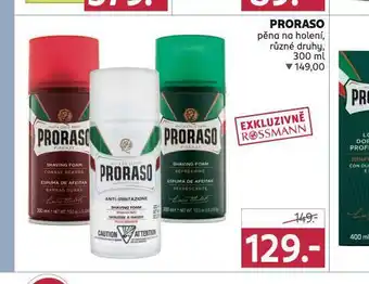 Rossmann Proraso pěna na holení nabídka