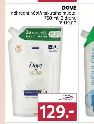 Rossmann Dove tekuté mýdlo náhradní náplň nabídka