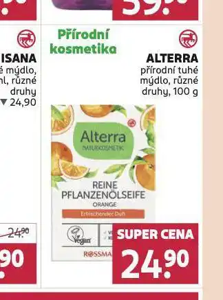 Rossmann Alterra přírodní tuhé mýdlo nabídka