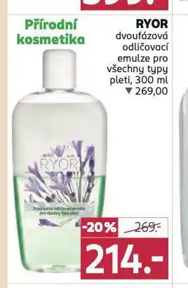 Rossmann Ryor dvoufázová odličovací emulze nabídka