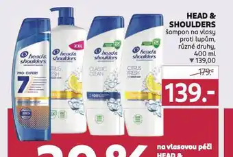 Rossmann Head&shoulders šampon nabídka