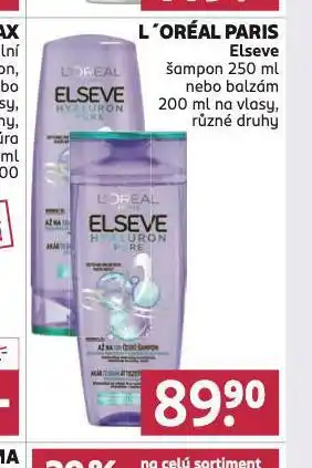 Rossmann Loreal paris elseve šampon, balzám nabídka