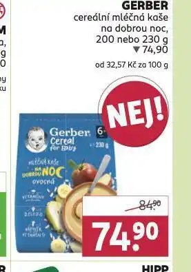 Rossmann Gerber cereální mléčná kaše nabídka