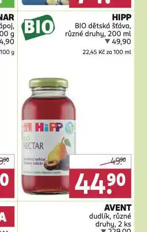 Rossmann Hipp bio dětská šťáva nabídka