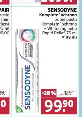 Rossmann Sensodyne kompletní ochrana zubní pasta nabídka