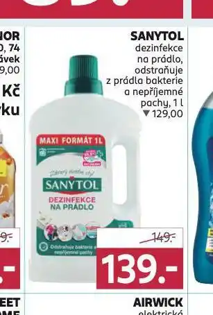 Rossmann Sanytol dezinfekce na prádlo nabídka