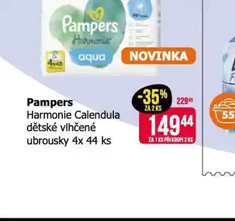 Teta Pampers dětské vlhčené ubrousky nabídka