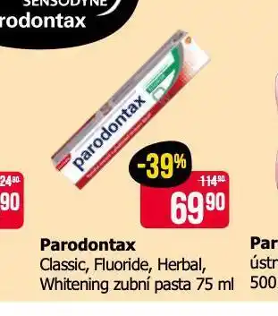Teta Parodontax zubní pasta nabídka