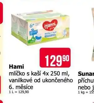 Teta Hami mlíčko s kaší nabídka