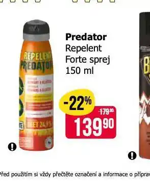 Teta Predator repelent forte sprej nabídka