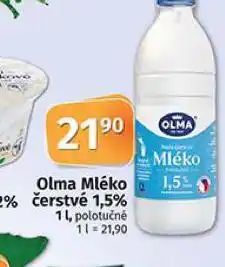 Coop Olma mléko čerstvé nabídka