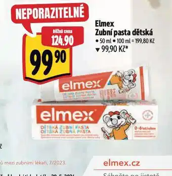 Albert Elmex dětská zubní pasta nabídka