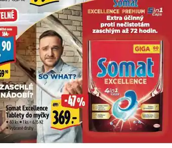 Albert Somat excellence tablety do myčky nabídka