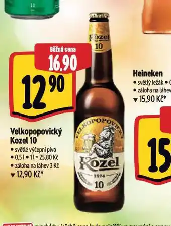 Albert Pivo velkopopovický kozel 10 nabídka