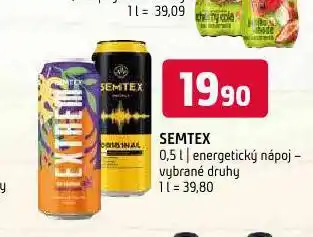 Terno Semtex energy drink nabídka