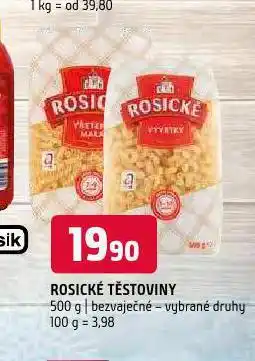 Terno Rosické těstoviny nabídka