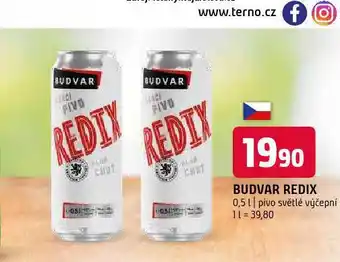 Terno Pivo budvar redix nabídka