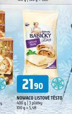 Terno Nowaco listové těsto nabídka