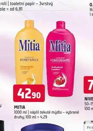 Terno Mitia tekuté mýdlo nabídka