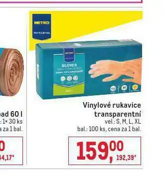 Makro Vinylové rukavice transparentní nabídka