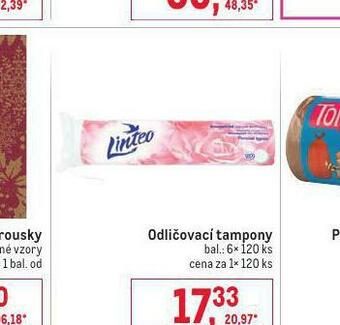 Makro Linteo odličovací tampony nabídka