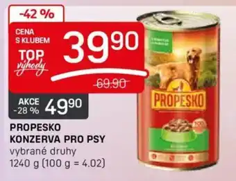 Flop PROPESKO KONZERVA PRO PSY nabídka