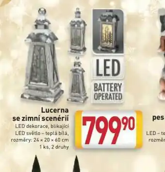 Billa Lucerna se zimní scenérií nabídka