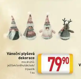 Billa Vánoční plyšová dekorace nabídka