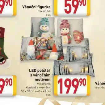 Billa Led polštář s vánočním motivem nabídka