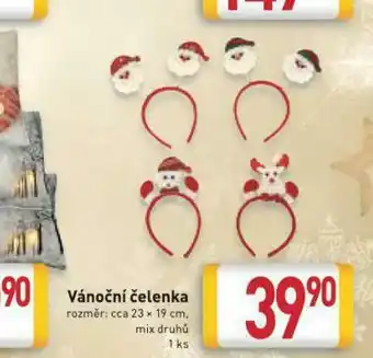 Vánoční čelenka